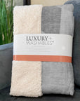 Gentle Waves Grey Washable Indoor-Outdoor Rug