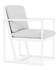 Lloyd Flanders Summit Aluminum Frame Outdoor Dining Armchair