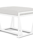Lloyd Flanders Summit Aluminum Frame Outdoor Ottoman