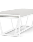 Lloyd Flanders Summit Aluminum Frame Outdoor Loveseat Ottoman