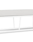 Lloyd Flanders Summit Aluminum Frame Outdoor Loveseat Ottoman