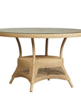 Loom Round Umbrella Outdoor Dining Table