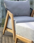 Lloyd Flanders Alpine Teak Wooden Outdoor Lounge Chair