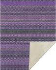 Stripes Purple Washable Indoor-Outdoor Rug