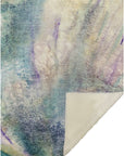 Watercolors Blue Washable Indoor-Outdoor Rug