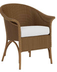 Lloyd Flanders Loom Handcrafted Outdoor Dining Armchair