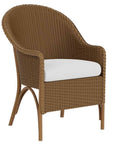 Lloyd Flanders Loom Wicker Handmade Outdoor Dining Armchair