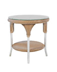 Loom Wicker Round Outdoor End Table