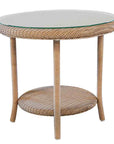 Lloyd Flanders Loom Round Outdoor End Table
