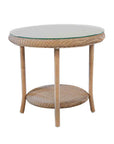 Lloyd Flanders Loom Round Outdoor End Table