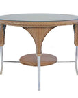 Lloyd Flanders Loom Round Outdoor Dining Table