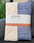 Boho Blue Washable Indoor-Outdoor Rug