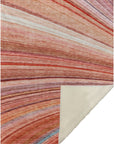 Waves Terracotta Washable Indoor-Outdoor Rug -- view 12