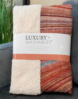 Waves Terracotta Washable Indoor-Outdoor Rug -- view 13