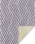 Geometric Purple Washable Indoor-Outdoor Rug