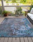Addison Rugs Eloril Teal Washable Indoor-Outdoor Rug