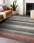 Addison Rugs Elyn Blue Washable Indoor-Outdoor Rug