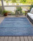 Addison Rugs Faerain Blue Washable Indoor-Outdoor Rug
