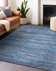Addison Rugs Faerain Blue Washable Indoor-Outdoor Rug