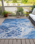 Addison Rugs Faerara Blue Washable Indoor-Outdoor Rug