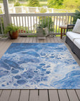 Addison Rugs Faerara Blue Washable Indoor-Outdoor Rug