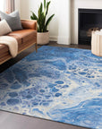 Addison Rugs Faerara Blue Washable Indoor-Outdoor Rug
