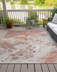 Addison Rugs Faerara Orange Washable Indoor-Outdoor Rug