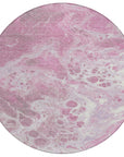 Faerara Pink Washable Indoor-Outdoor Rug