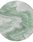 Addison Rugs Faeras Green Washable Indoor-Outdoor Rug