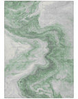 Addison Rugs Faeras Green Washable Indoor-Outdoor Rug