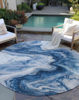 Addison Rugs Faeras Blue Washable Indoor-Outdoor Rug