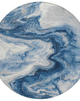 Addison Rugs Faeras Blue Washable Indoor-Outdoor Rug