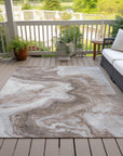 Addison Rugs Faeras Brown Washable Indoor-Outdoor Rug