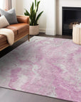 Addison Rugs Faerel Pink Washable Indoor-Outdoor Rug