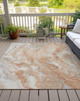 Addison Rugs Faerel Orange Washable Indoor-Outdoor Rug
