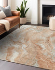 Addison Rugs Faerel Orange Washable Indoor-Outdoor Rug