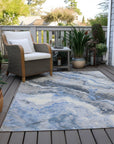 Addison Rugs Faeriel Blue Washable Indoor-Outdoor Rug