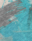 Addison Rugs Faerira Teal Washable Indoor-Outdoor Rug