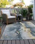 Faerius Graphite Washable Indoor-Outdoor Rug