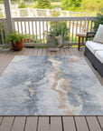Addison Rugs Faerius Gray Washable Indoor-Outdoor Rug