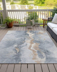 Addison Rugs Faerius Gray Washable Indoor-Outdoor Rug