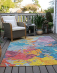 Addison Rugs Galain Blue Washable Indoor-Outdoor Rug