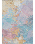 Addison Rugs Galain Teal Washable Indoor-Outdoor Rug