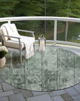 Addison Rugs Galara Green Washable Indoor-Outdoor Rug