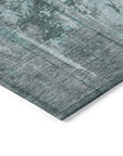 Addison Rugs Galara Teal Washable Indoor-Outdoor Rug