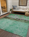 Addison Rugs Galaris Green Washable Indoor-Outdoor Rug