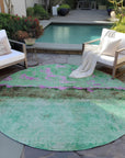Addison Rugs Galaris Green Washable Indoor-Outdoor Rug