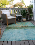 Addison Rugs Galaris Teal Washable Indoor-Outdoor Rug