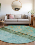 Addison Rugs Galaris Teal Washable Indoor-Outdoor Rug