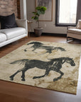 Addison Rugs Galas Brown Washable Indoor-Outdoor Rug